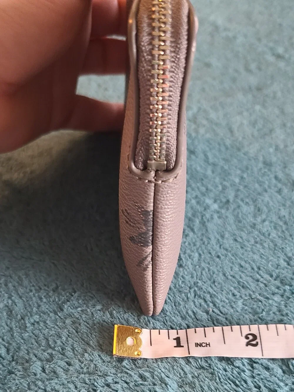 Coach Gray Star Zip Wristlet